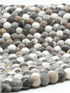 Felty Natural Multi Circle Rug | The Rugs Warehouse