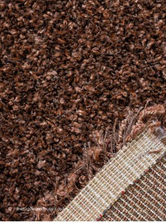 Twilight Rusty Brown Plain Shaggy Rug | The Rugs Warehouse
