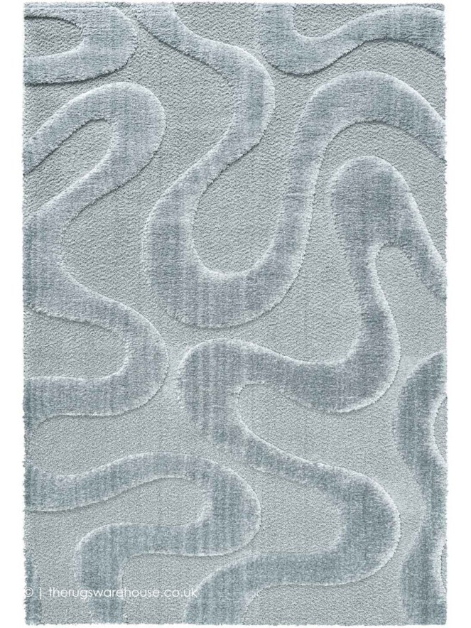Cleo Waves Silver Rug - 2