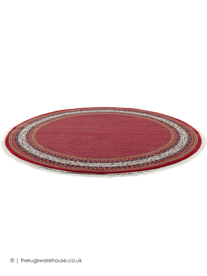 Chandi Red Circle Rug - 7