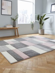 Polygons Rose Rug - Thumbnail - 3