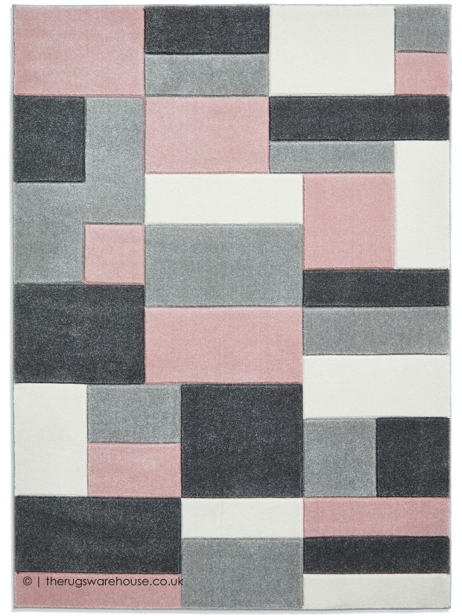 Polygons Rose Rug - 8