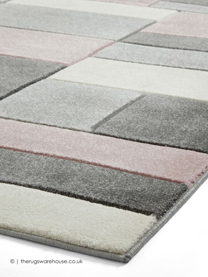 Polygons Rose Rug - 4
