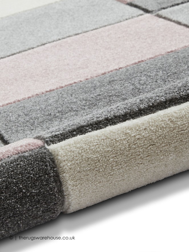 Polygons Rose Rug - 5
