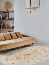 Paint Ocre Oval Rug - Thumbnail - 2