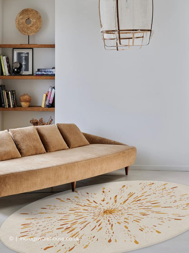 Paint Ocre Oval Rug - 2