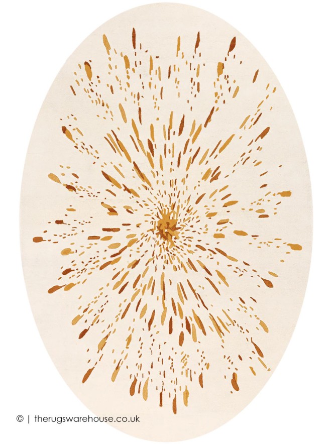 Paint Ocre Oval Rug - 4