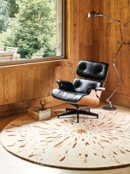 Paint Ocre Circle Rug - Thumbnail - 2