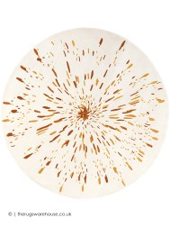 Paint Ocre Circle Rug - Thumbnail - 4