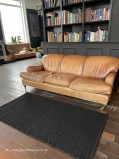 Melbourne Black Rug | Plain Reversible Wool Rug | Large Area Rug | The ...