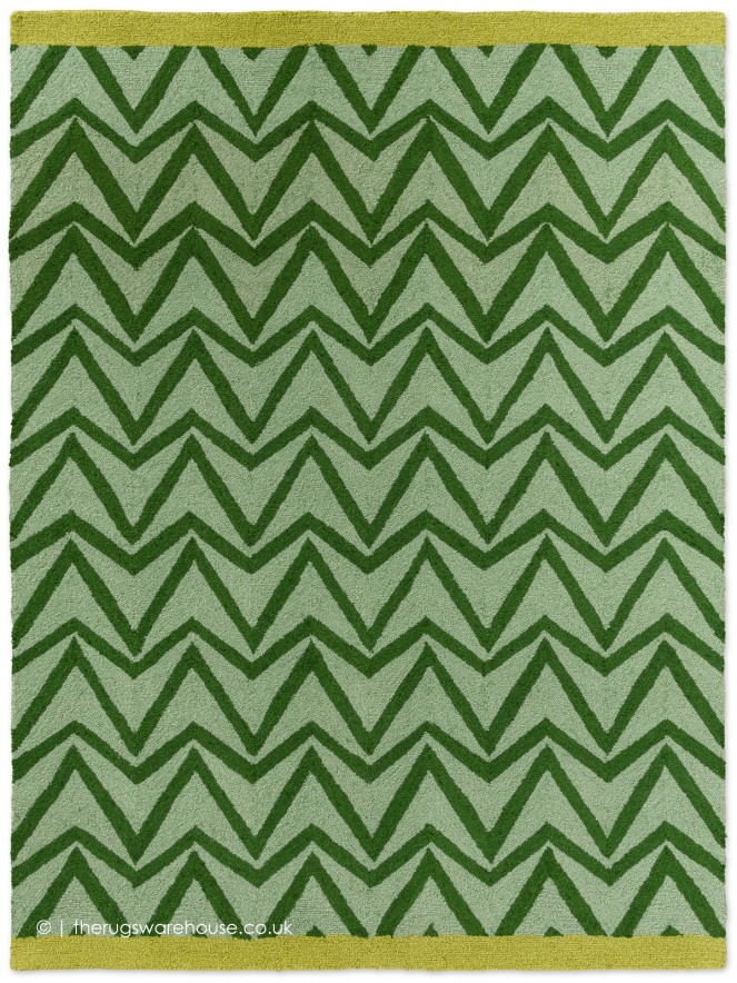 Dhurrie Green Rug - 7