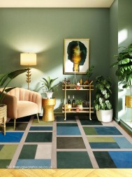 Sorento Blue Mix Rug - Thumbnail - 2