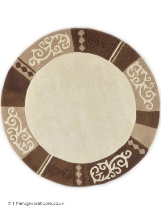 Ambadi Beige Circle
