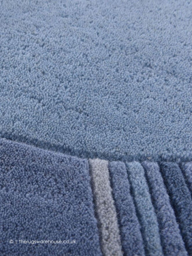 Ambadi Blue Circle Rug - 4