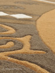 Ambadi Brown Circle Rug - Thumbnail - 4