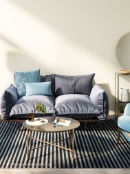 Miami Stripes Blue Rug - Thumbnail - 2