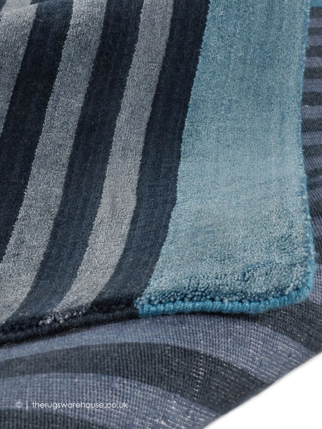 Miami Stripes Blue Rug - 7