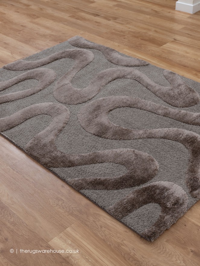 Cleo Waves Brown Rug - 2