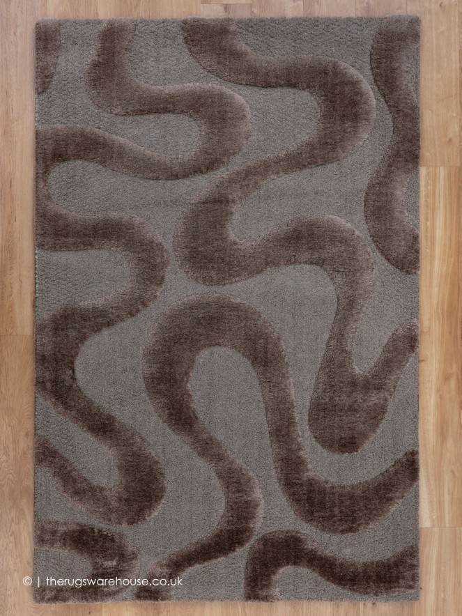 Cleo Waves Brown Rug - 9