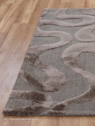 Cleo Waves Brown Rug - Thumbnail - 3