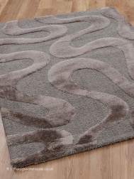 Cleo Waves Brown Rug - Thumbnail - 4