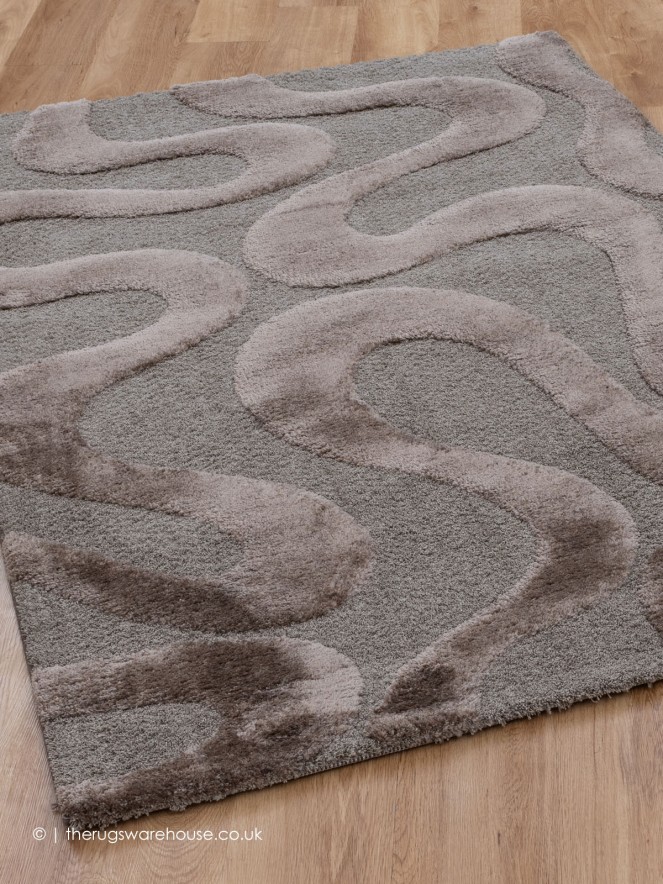 Cleo Waves Brown Rug - 4