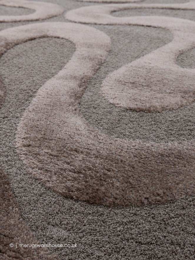 Cleo Waves Brown Rug - 7