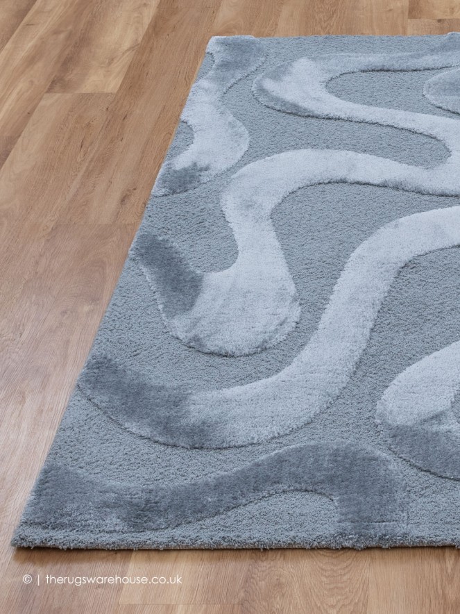 Cleo Waves Silver Rug - 3