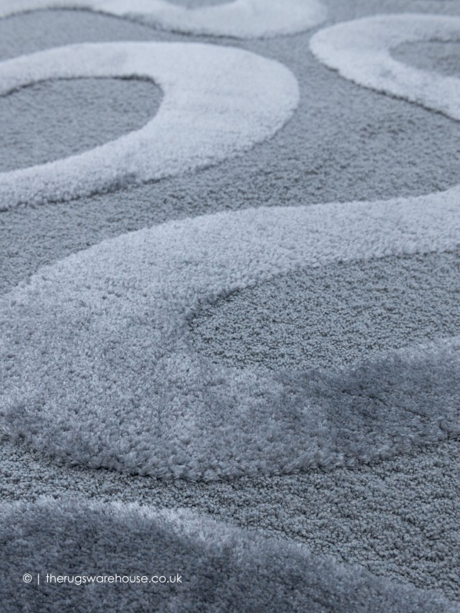 Cleo Waves Silver Rug - 7