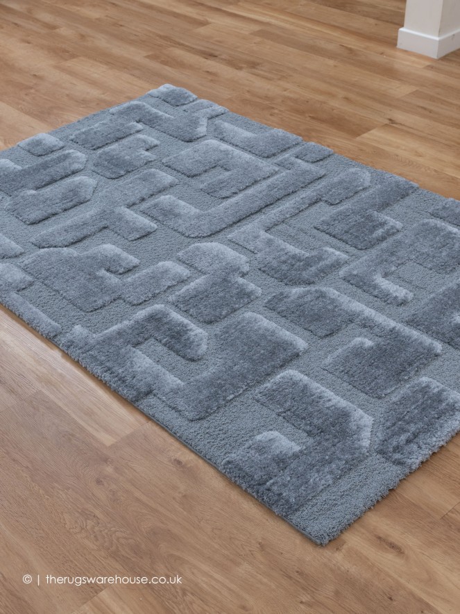 Cleo Circuit Silver Rug - 2
