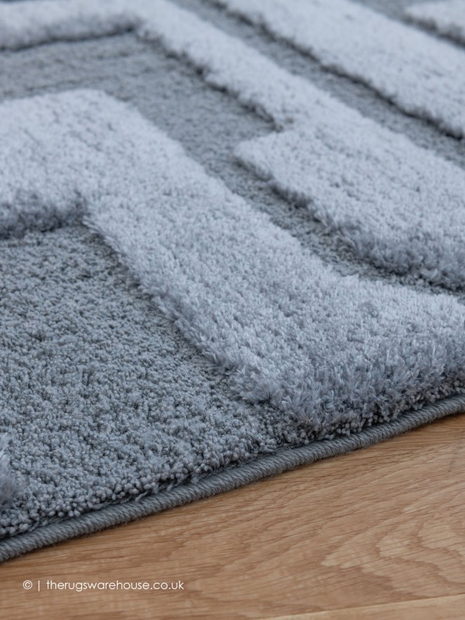 Cleo Circuit Silver Rug - 5