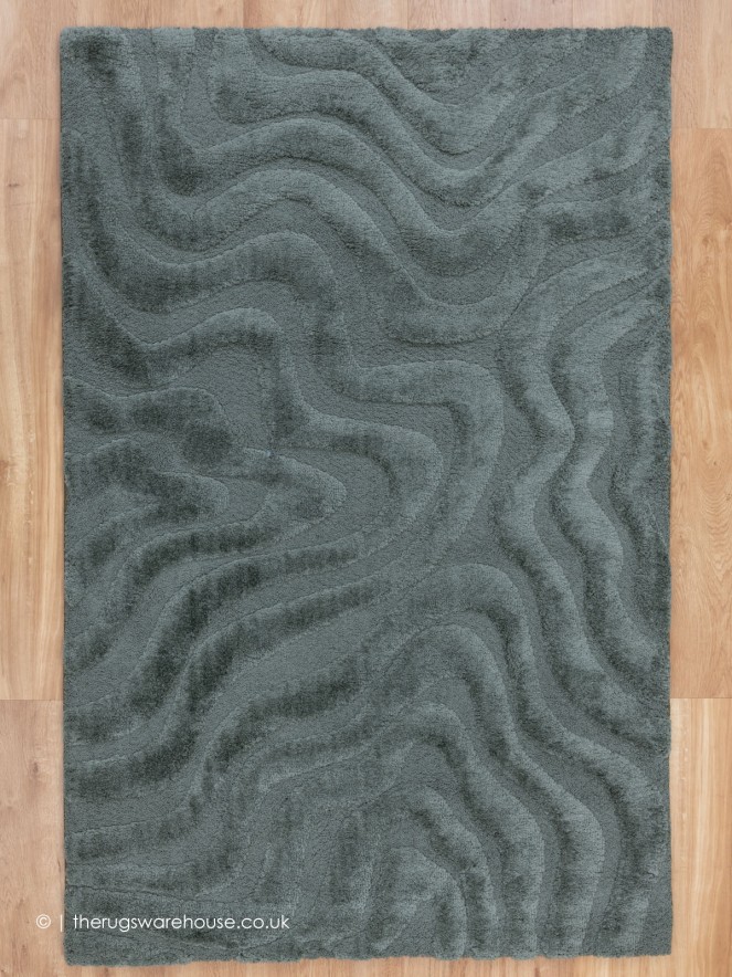 Cleo Squiggle Green Rug - 9