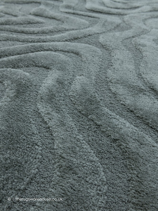 Cleo Squiggle Green Rug - 7