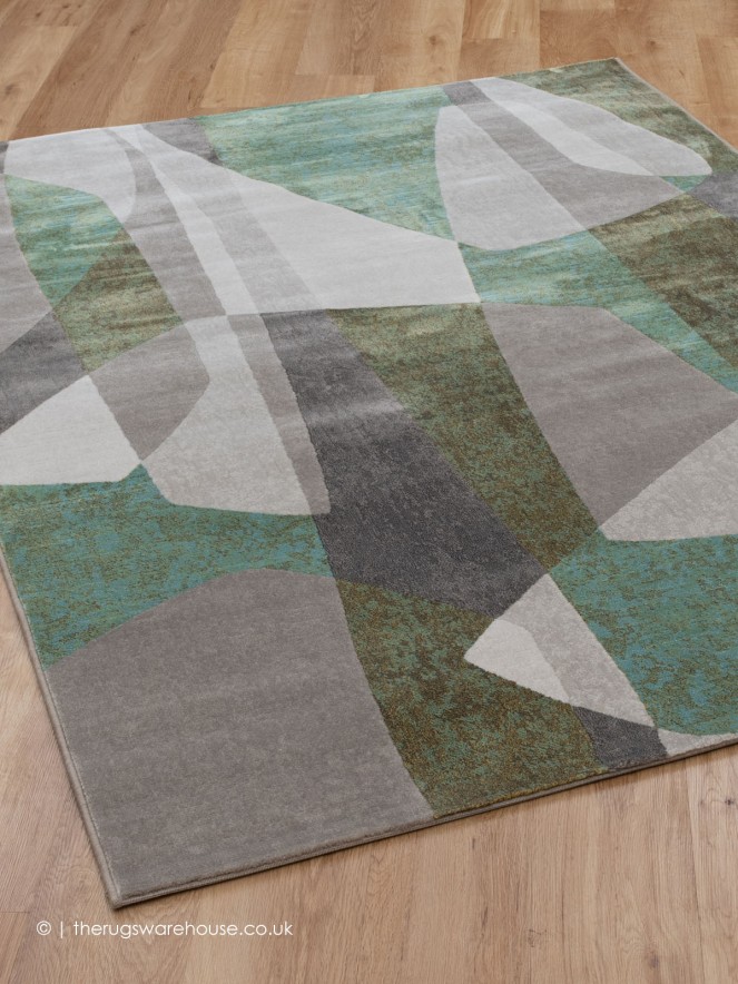 Clarton Green Mix Rug - 2