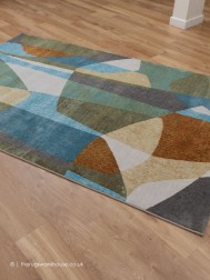 Clarton Blue Mix Rug - Thumbnail - 8