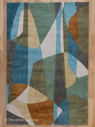 Clarton Blue Mix Rug - Thumbnail - 9