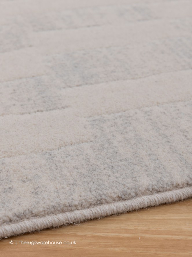 Split Cream Grey Rug - 4