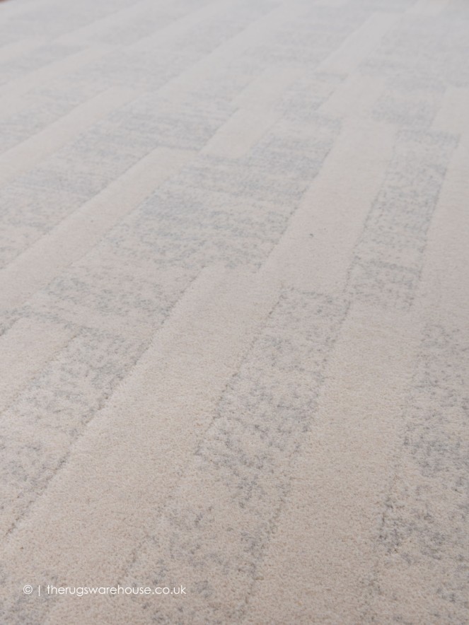 Split Cream Grey Rug - 5