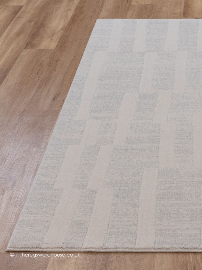 Split Cream Grey Rug - 8