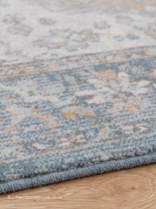 Asura Cream Blue Rug - 3