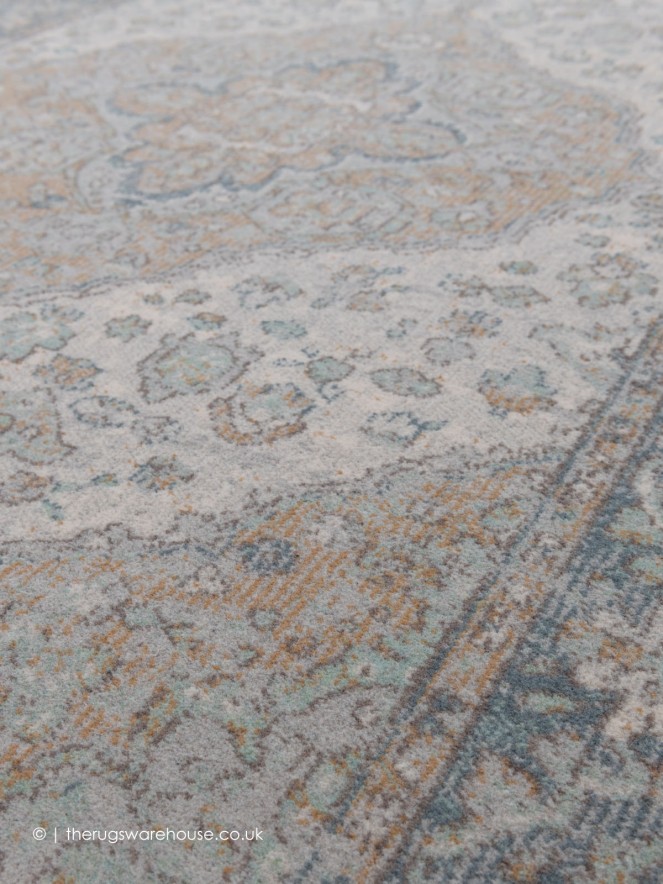 Asura Cream Blue Rug - 5