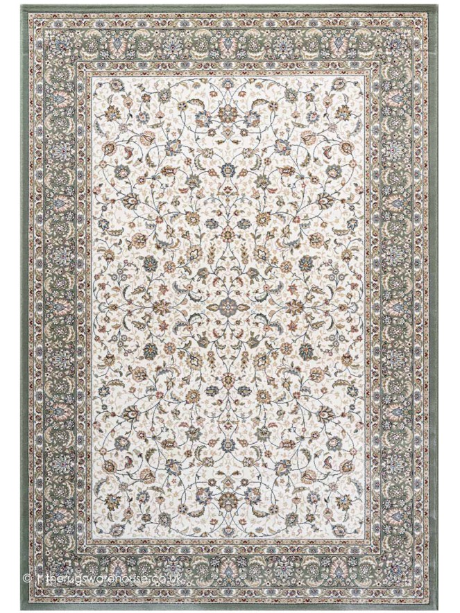 Menar Cream Green Rug - 2