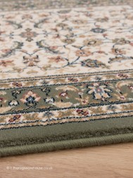 Menar Cream Green Rug - Thumbnail - 3
