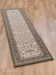 Menar Cream Green Runner - Thumbnail - 2