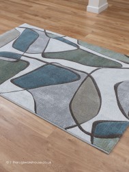 Crestino Teal Rug - Thumbnail - 2
