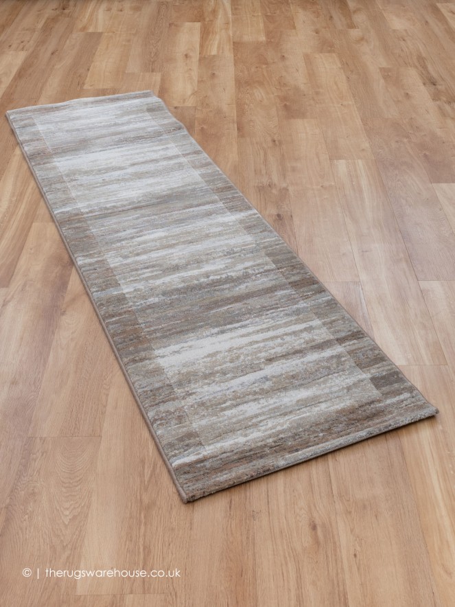 Fabricano Beige Grey Runner - 2