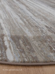 Fabricano Beige Grey Circle Rug - Thumbnail - 3