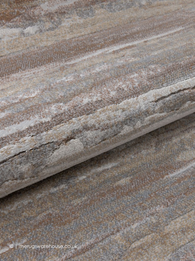 Fabricano Beige Grey Circle Rug - 6