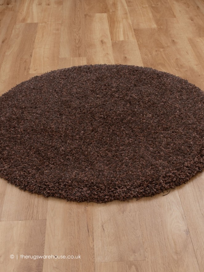 Twilight Rusty Brown Circle Rug - 2