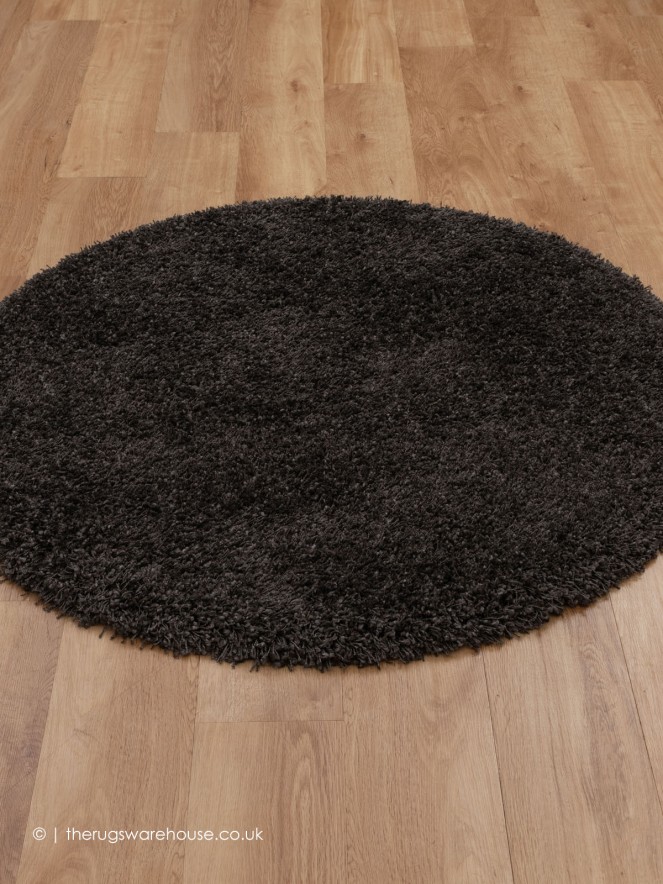 Twilight Charcoal Circle Rug - 2